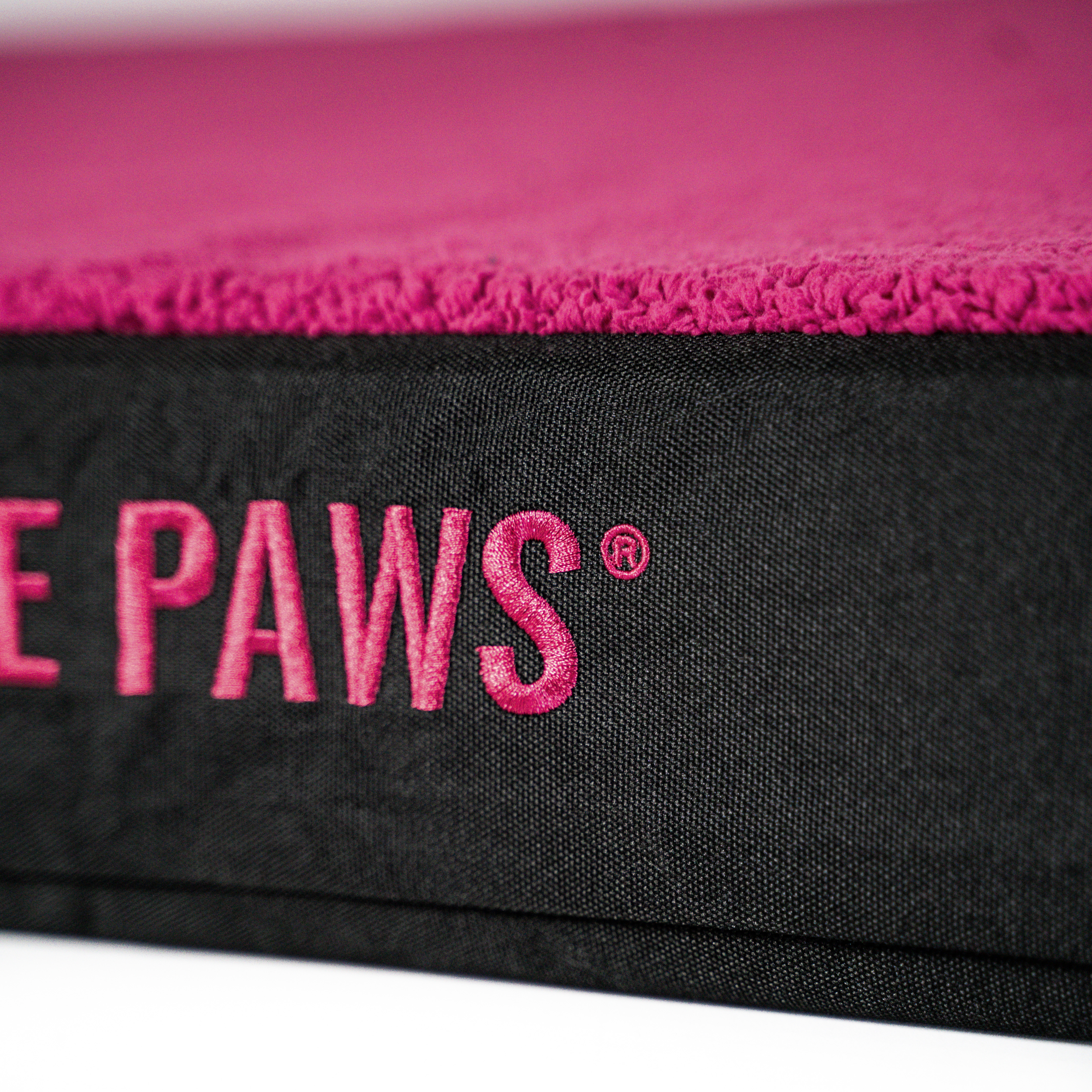 Sherpa Lined Dog Bed (Replacement Cover Only) In Raspberry